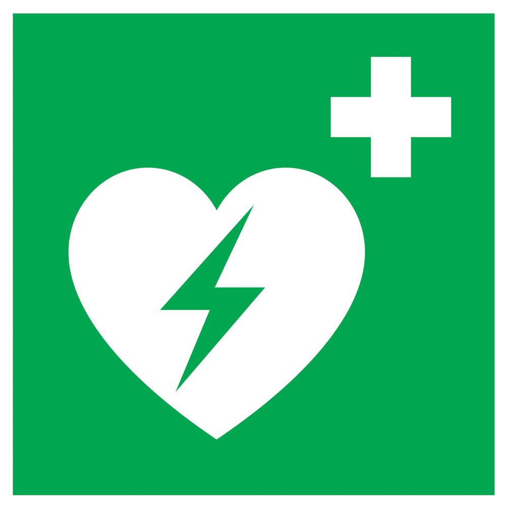DEFIBRILLATEUR AUTOMATIQUE EXTERNE P/ LE CŒUR 200x200mm TALIAPLAST - 728421