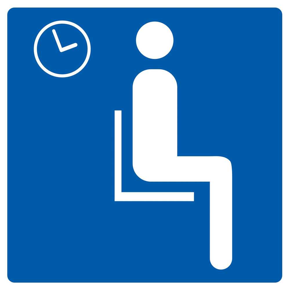 Panneau adhésif SALLE D'ATTENTE 200X200MM TALIAPLAST - 728607