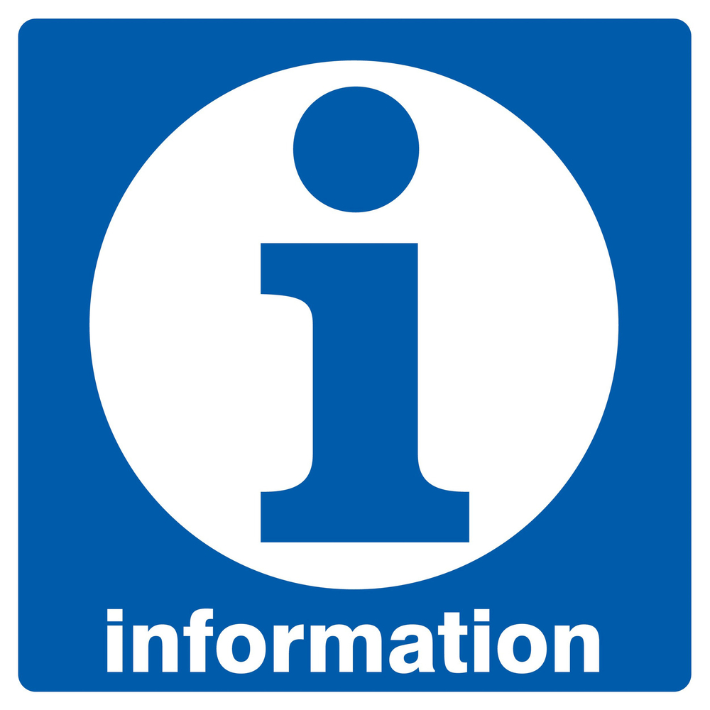 Panneau adhésif INFORMATION 200X200MM TALIAPLAST - 728612