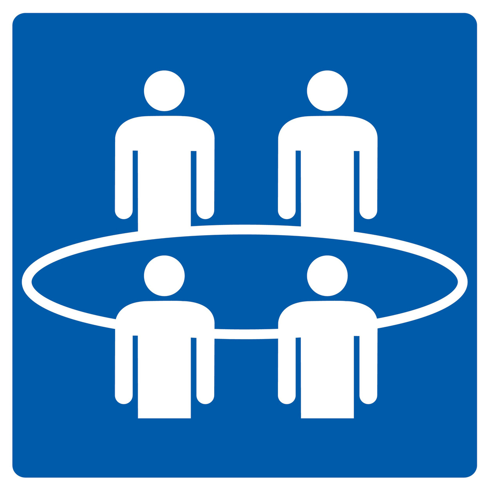 Panneau adhésif SALLE DE REUNION 200X200MM TALIAPLAST - 728620