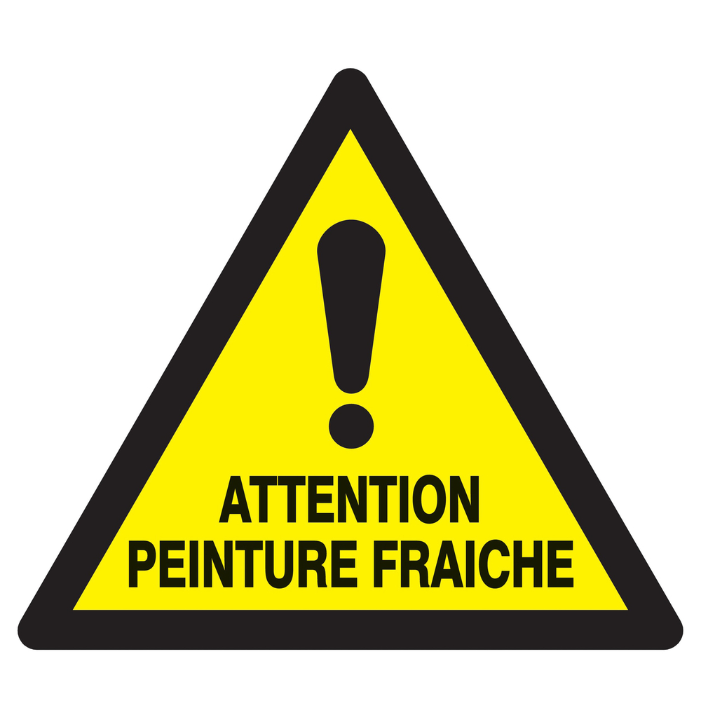 Panneau adhésif ATTENTION PEINTURE FRAICHE 300X300X300MM TALIAPLAST - 729306