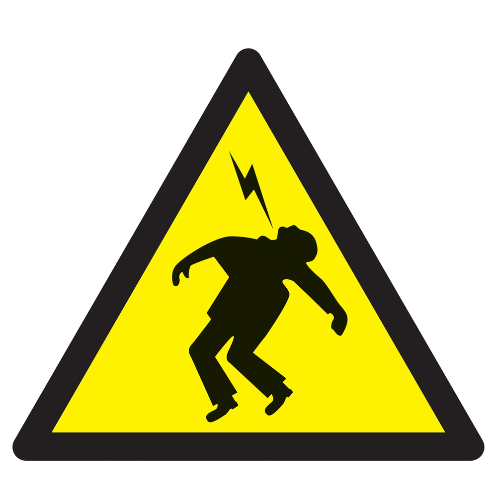 Panneau adhésif DANGER HAUTE TENSION 300X300X300MM TALIAPLAST - 729308