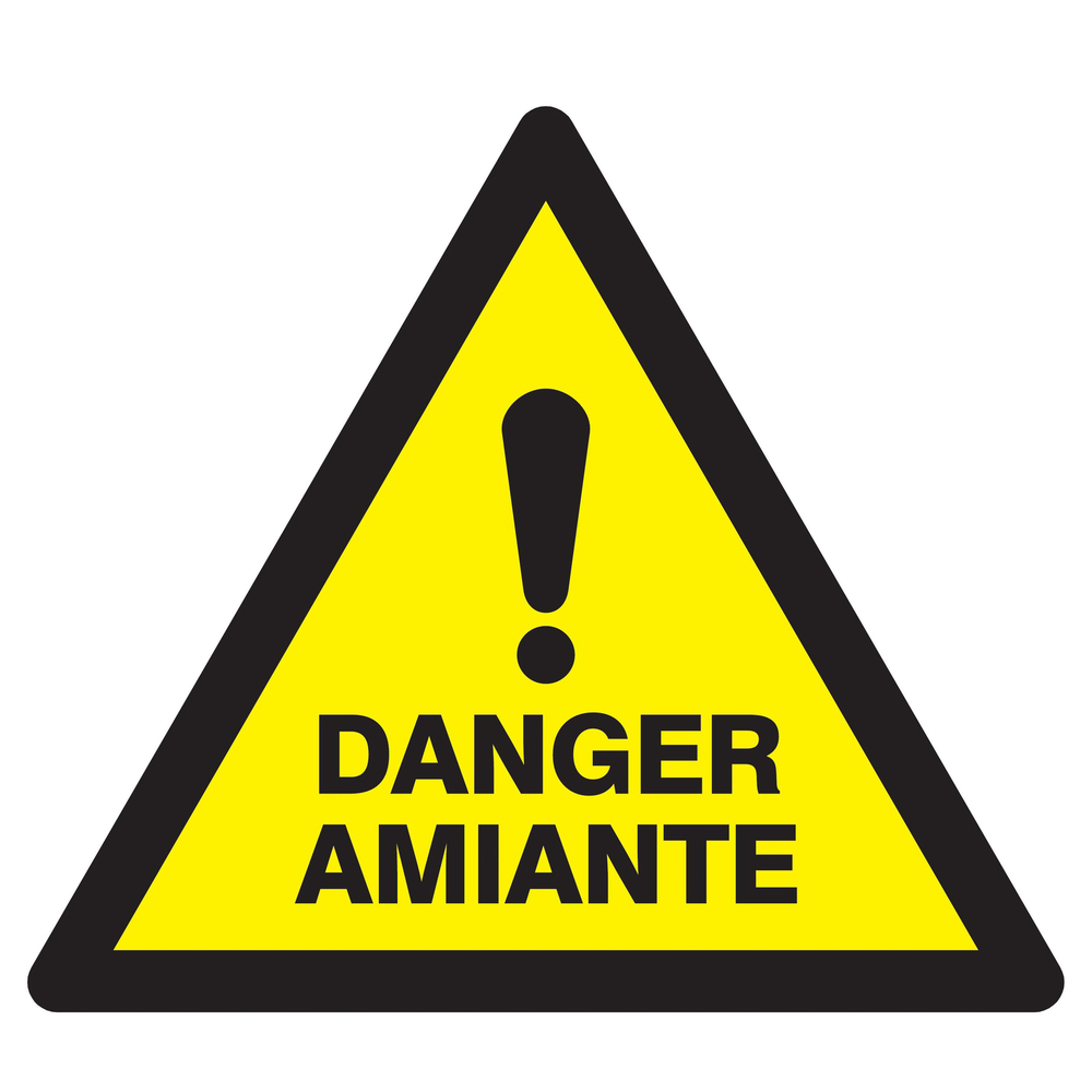 Panneau adhésif DANGER AMIANTE 300X300X300MM TALIAPLAST - 729309