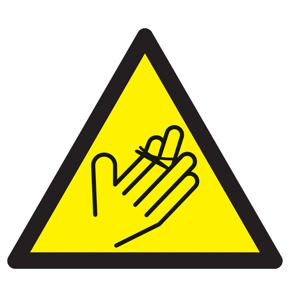 Panneau adhésif DANGER, ATTENTION A VOS MAINS 300X300X300MM TALIAPLAST - 729317