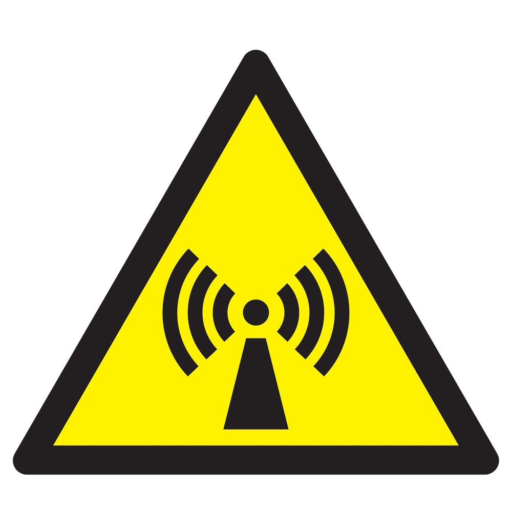 Panneau adhésif DANGER, RADIATIONS NON IONISANTES 300X300X300MM TALIAPLAST - 729320