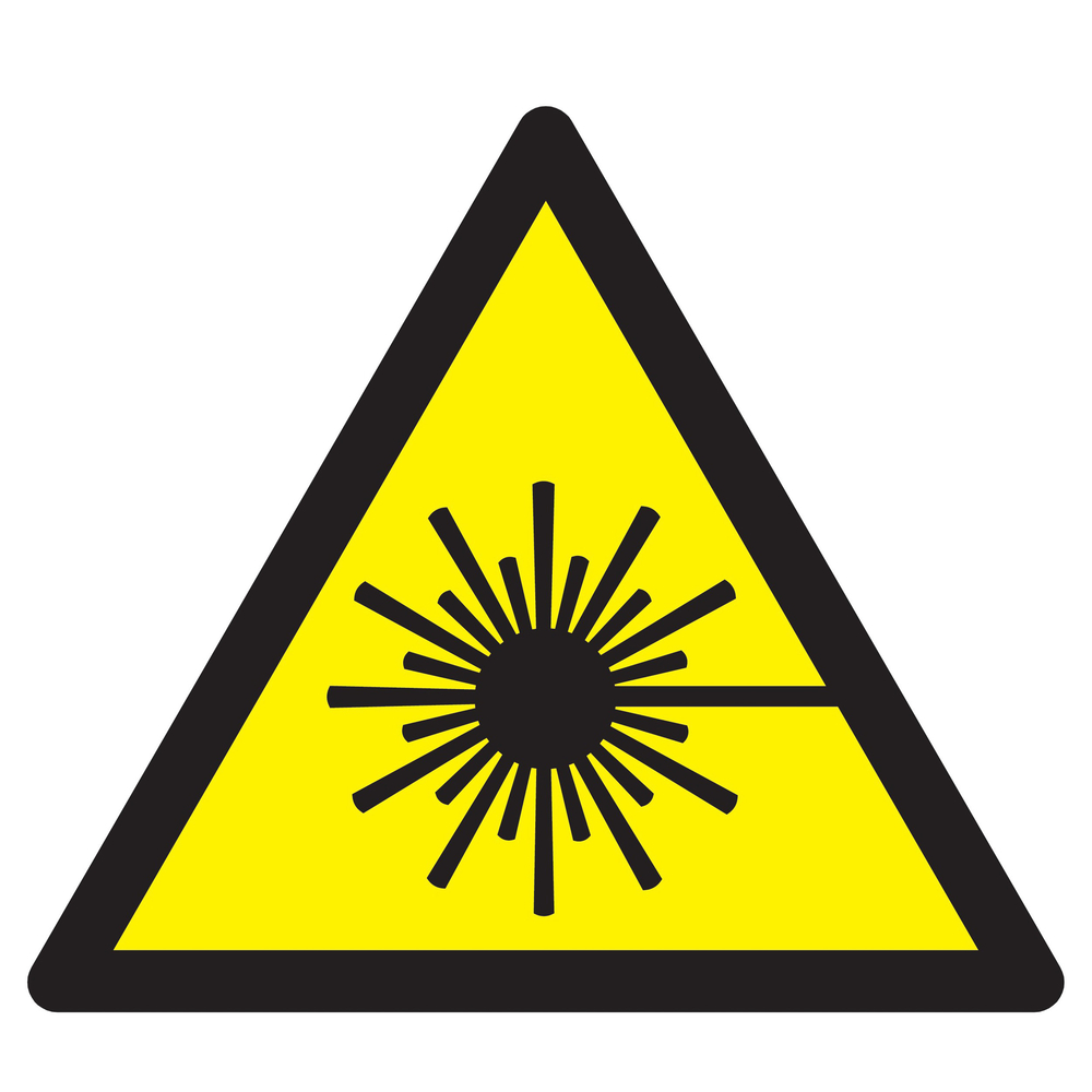 Panneau adhésif DANGER, RAYONNEMENT LASER 300X300X300MM TALIAPLAST - 729321