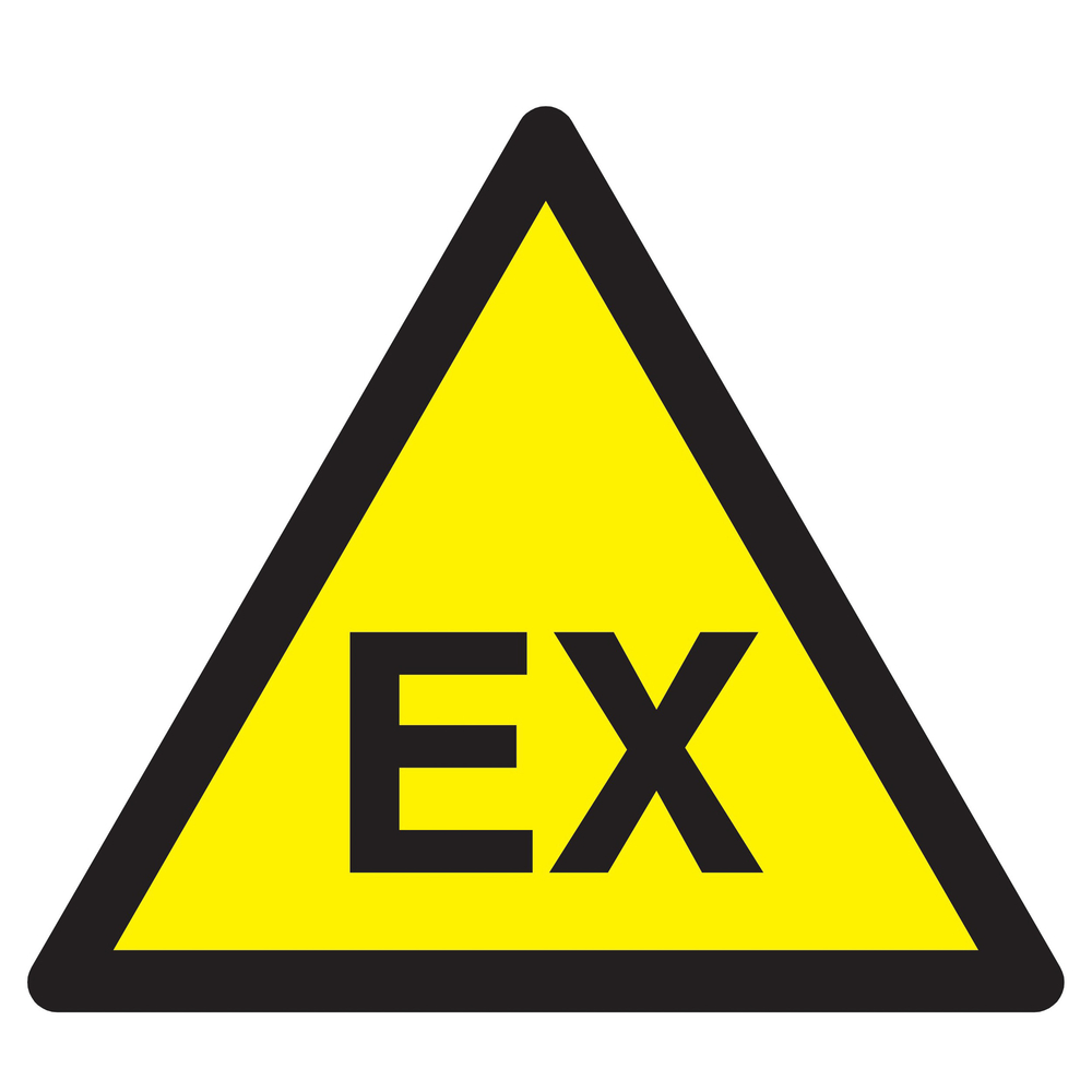 Panneau adhésif DANGER ATMOSPHERE EXPLOSIVE 300X300X300MM TALIAPLAST - 729327