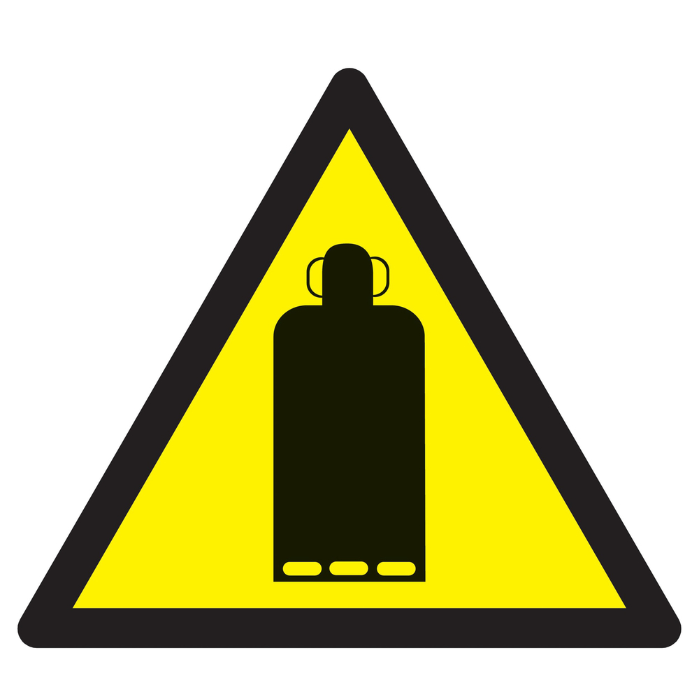 Panneau adhésif DANGER BOUTEILLE DE GAZ 300X300X300MM TALIAPLAST - 729336