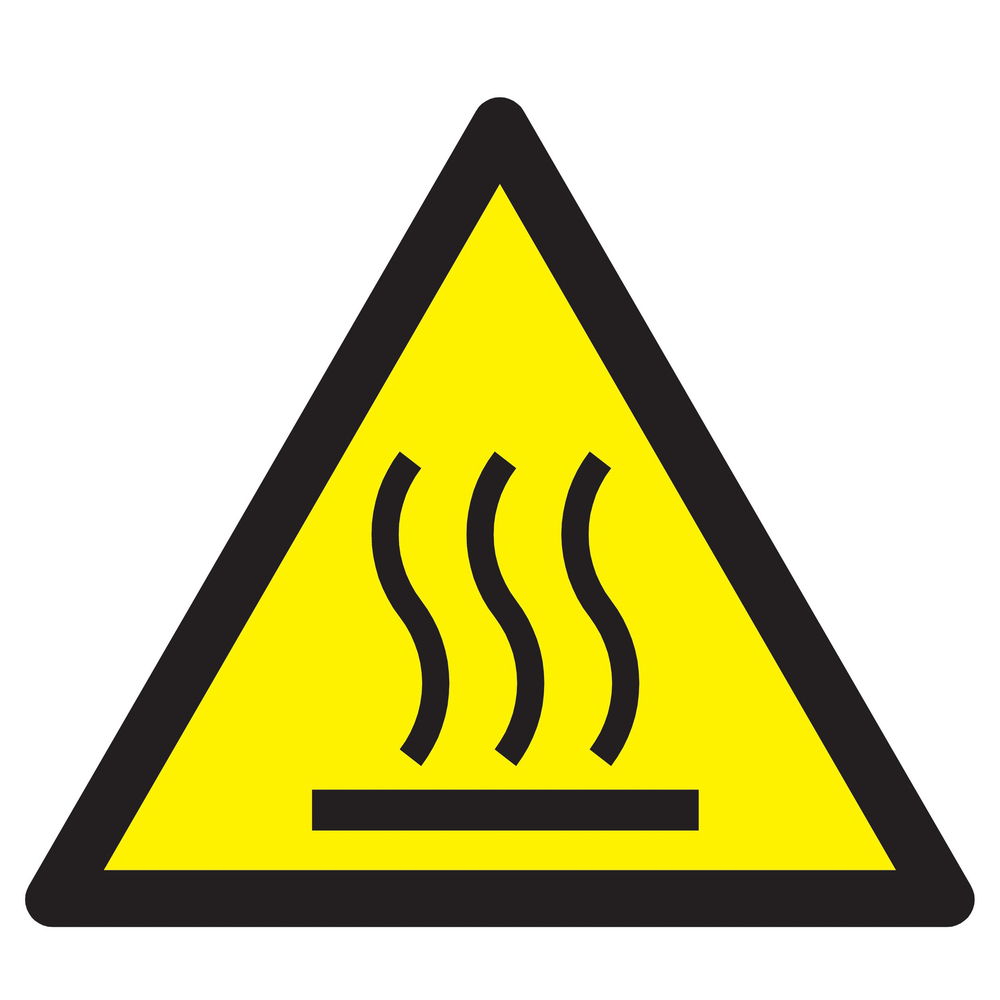 Panneau adhésif DANGER, SURFACE CHAUDE 300X300X300MM TALIAPLAST - 729340