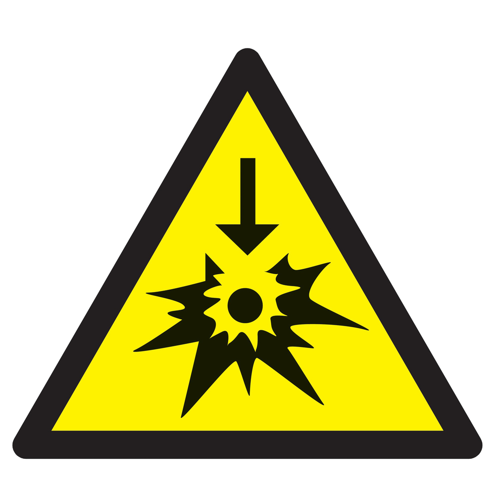 Panneau adhésif DANGER SODIUM OU POTASSIUM 300X300X300MM TALIAPLAST - 729344