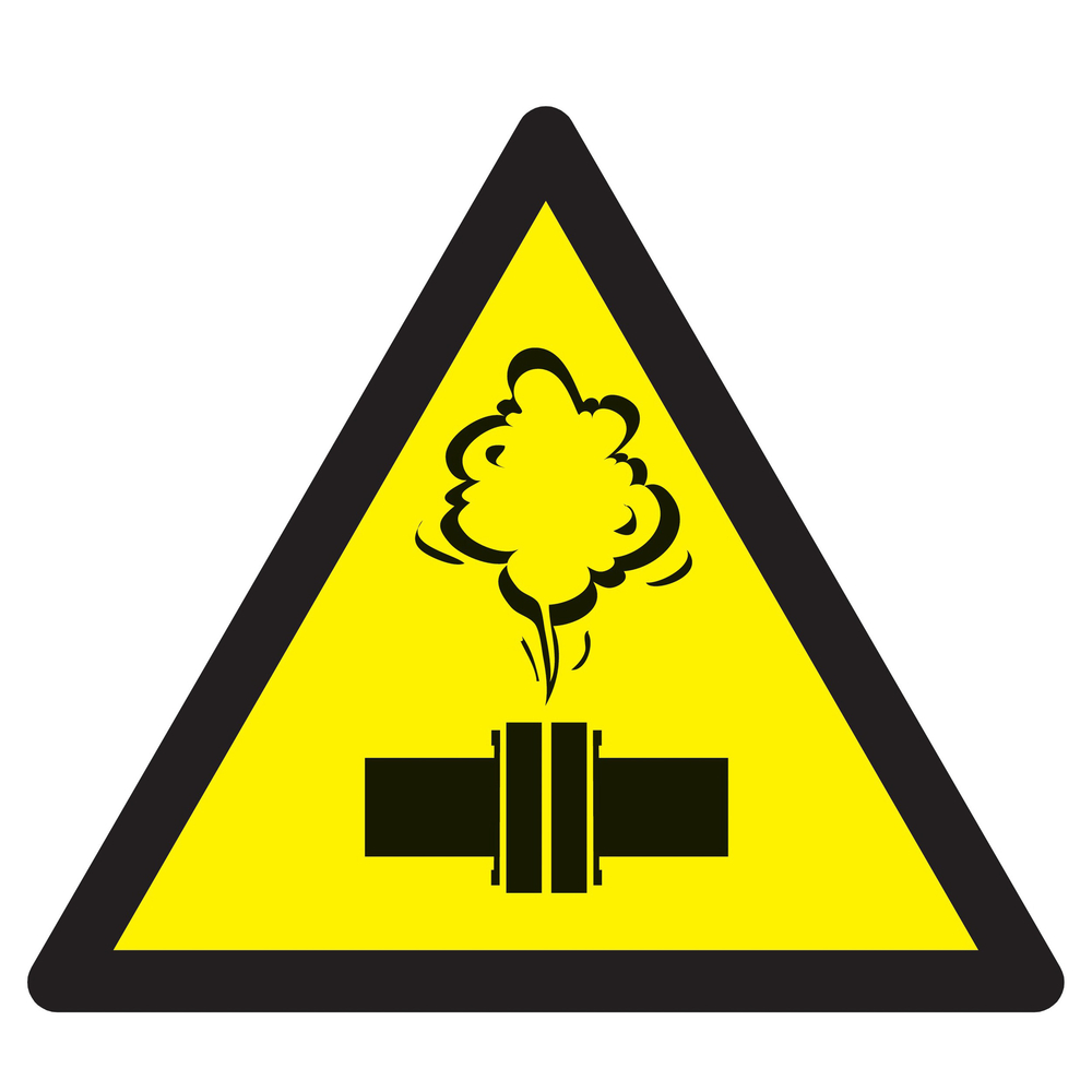 Danger vapeur chaude 300x300x300mm TALIAPLAST - 729345