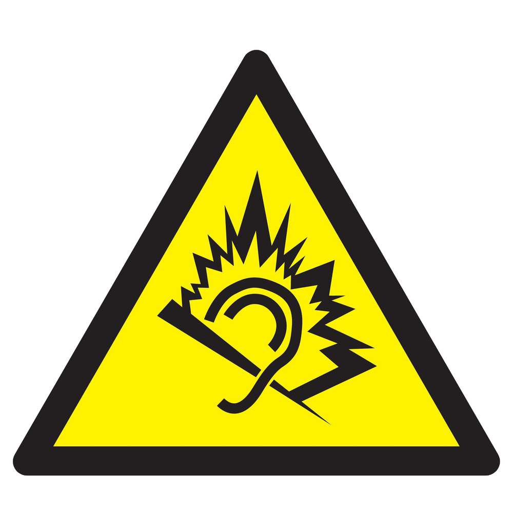 Panneau adhésif DANGER DU AU BRUIT 300X300X300MM TALIAPLAST - 729347