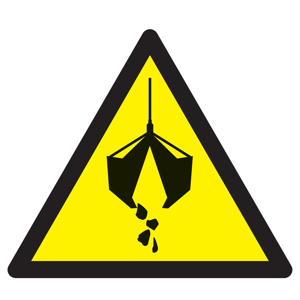 Panneau adhésif DANGER ENGIN DE LEVAGE 300X300X300MM TALIAPLAST - 729349