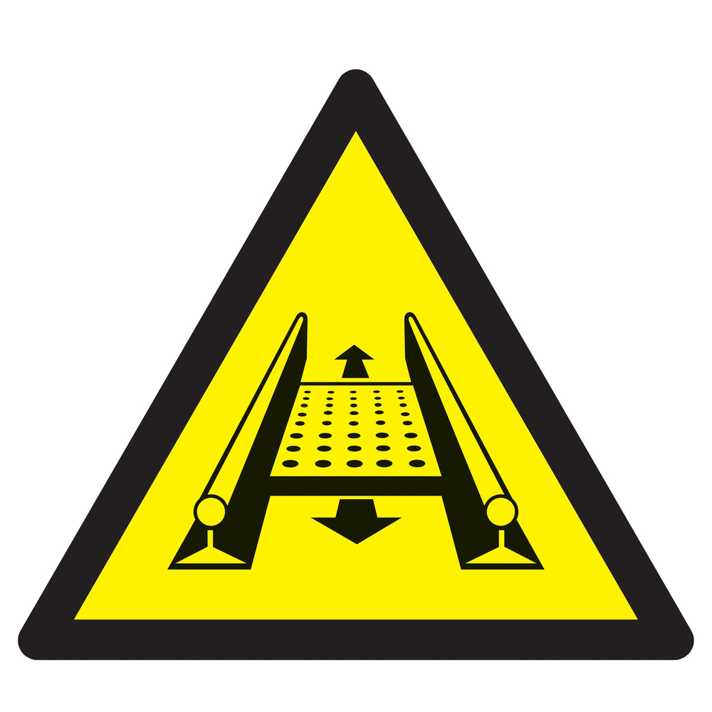 Panneau adhésif DANGER INSTALLATION MOBILE 300X300X300MM TALIAPLAST - 729350