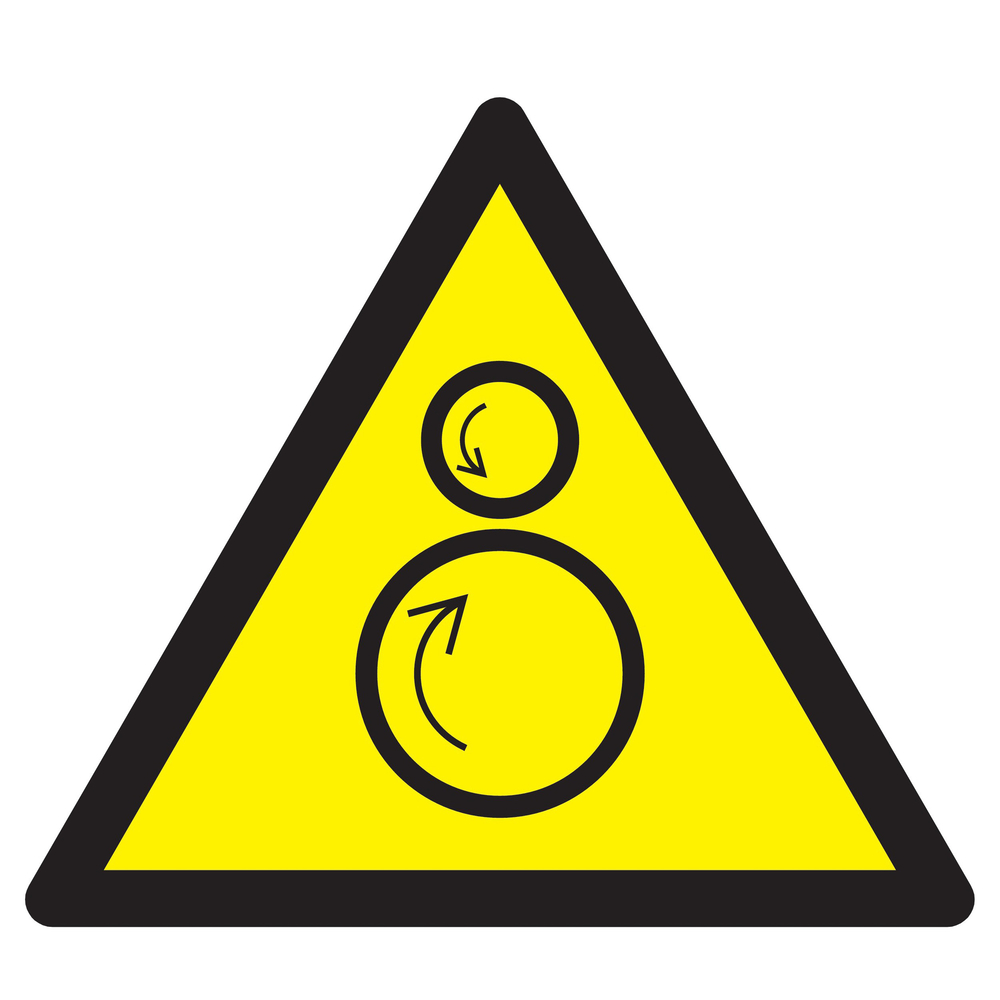 Panneau adhésif DANGER, ROULEAUX CONTRAROTATIFS 300X300X300MM TALIAPLAST - 729358