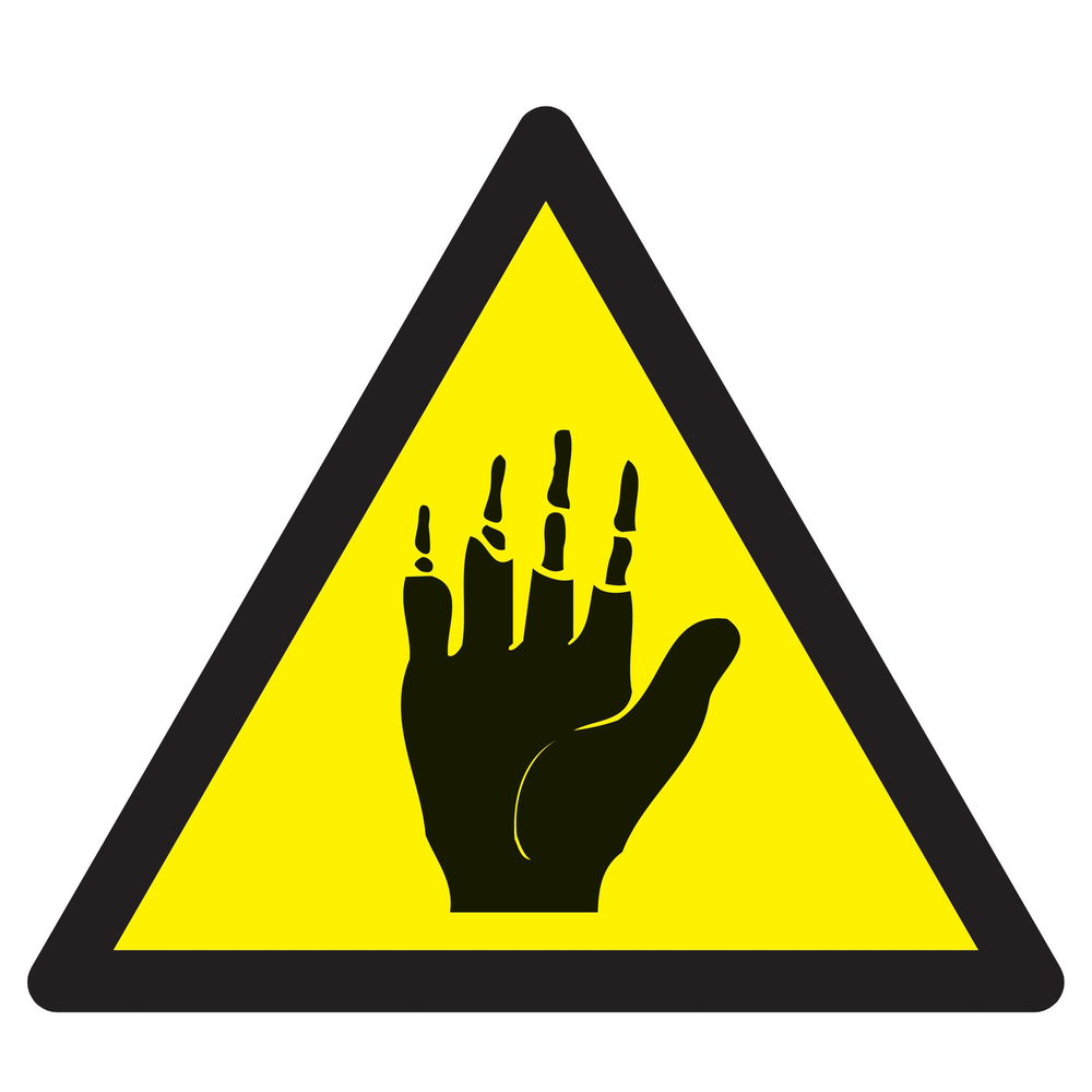 Panneau adhésif DANGER PRODUIT CORROSIF POUR LES MAINS 300X300X300MM TALIAPLAST - 729361