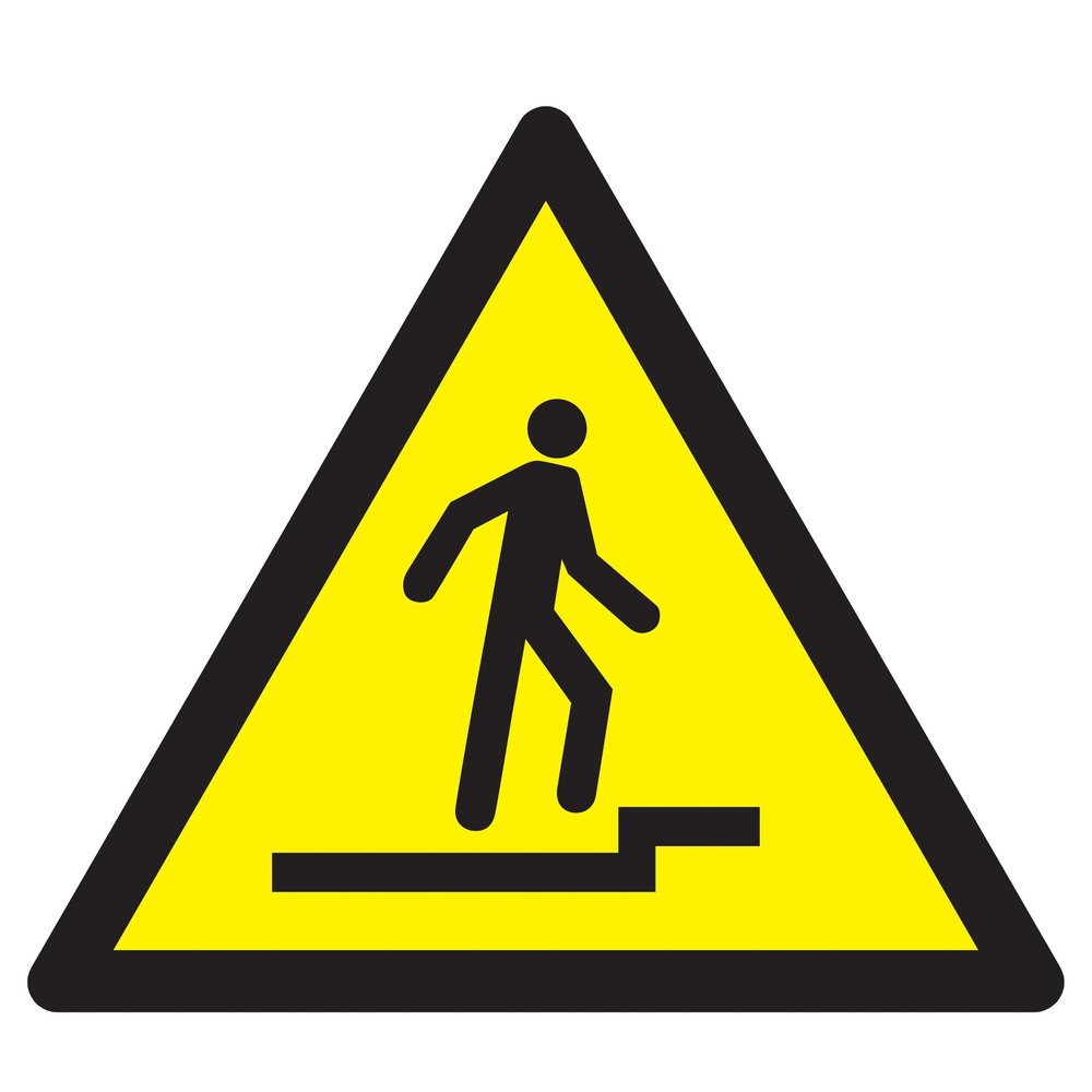 Panneau adhésif ACCES ACCIDENTE VERS LE HAUT 300X300X300MM TALIAPLAST - 729367