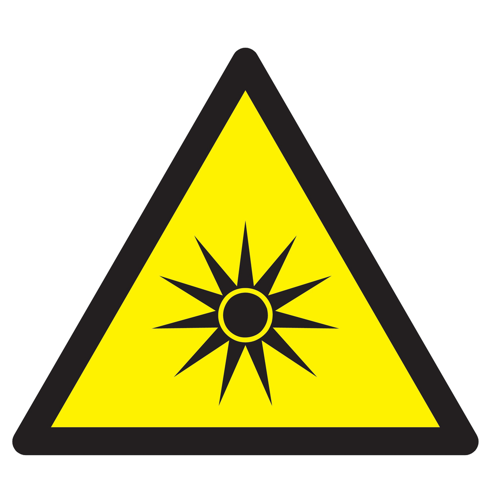 Panneau adhésif DANGER, RAYONNEMENT OPTIQUE 300X300X300MM TALIAPLAST - 729370