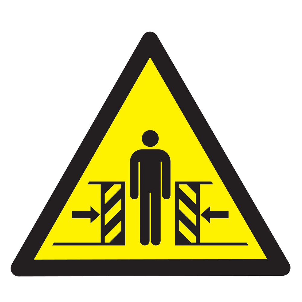 Panneau adhésif DANGER, ECRASEMENT 100X100X100MM TALIAPLAST - 729902