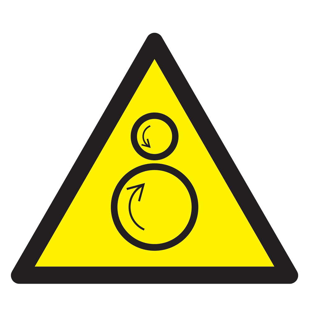 Panneau adhésif DANGER, ROULEAUX CONTRAROTATIFS 100X100X100MM TALIAPLAST - 729906