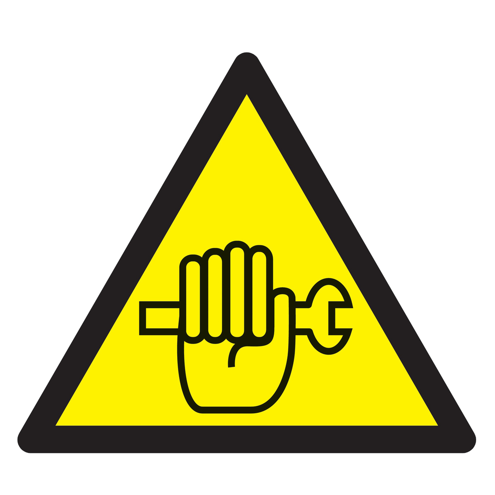 Panneau adhésif DANGER TRAVAUX DE MAINTENANCE EN COURS 100X100X100MM TALIAPLAST - 729909