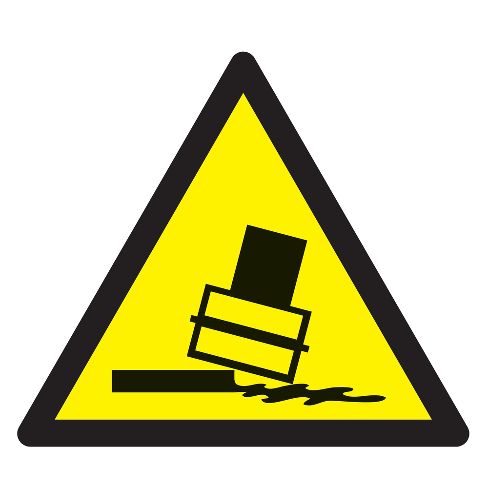 Panneau adhésif DANGER RISQUE DE BASCULEMENT 100X100X100MM TALIAPLAST - 729912