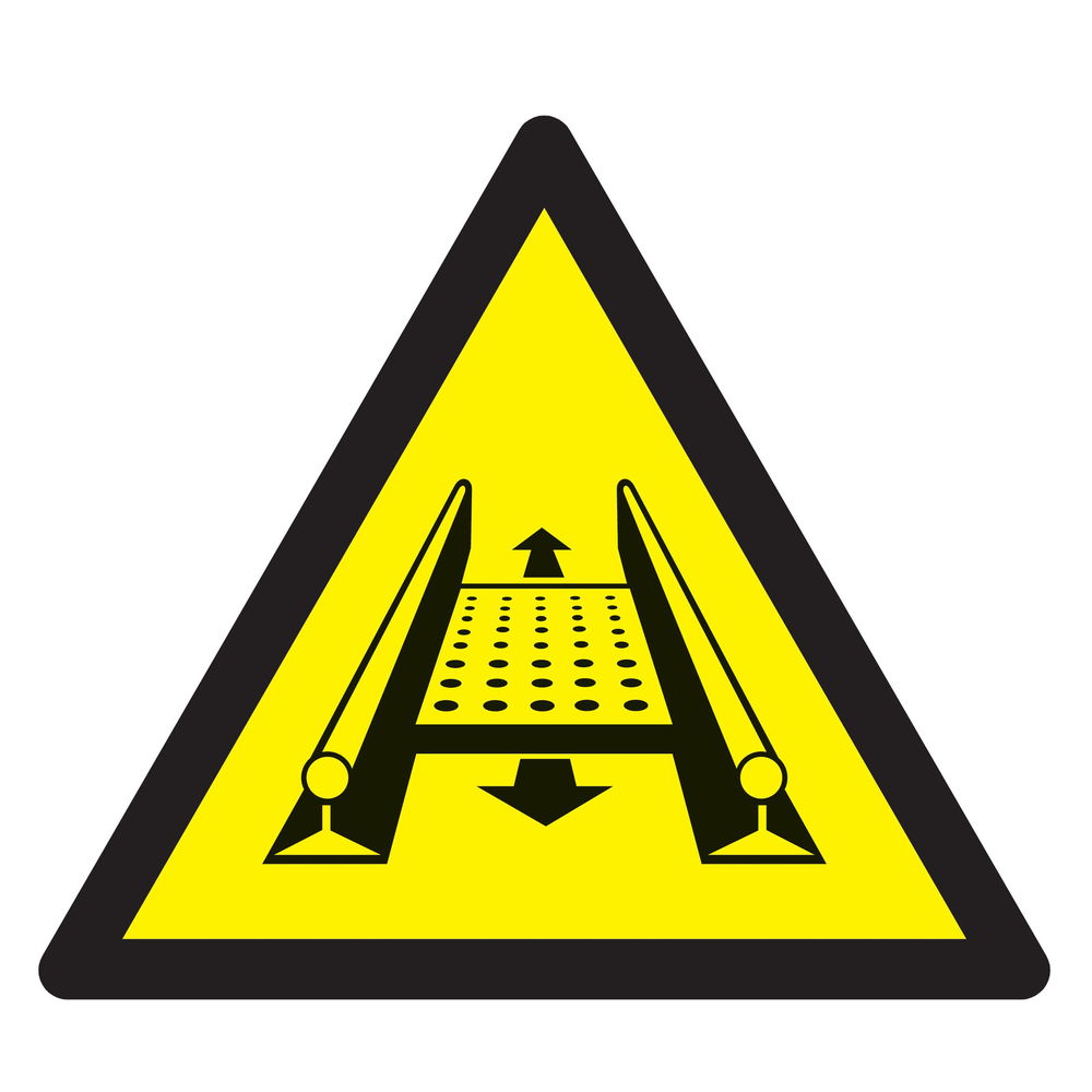 Panneau adhésif DANGER INSTALLATION MOBILE 100X100X100MM TALIAPLAST - 729914