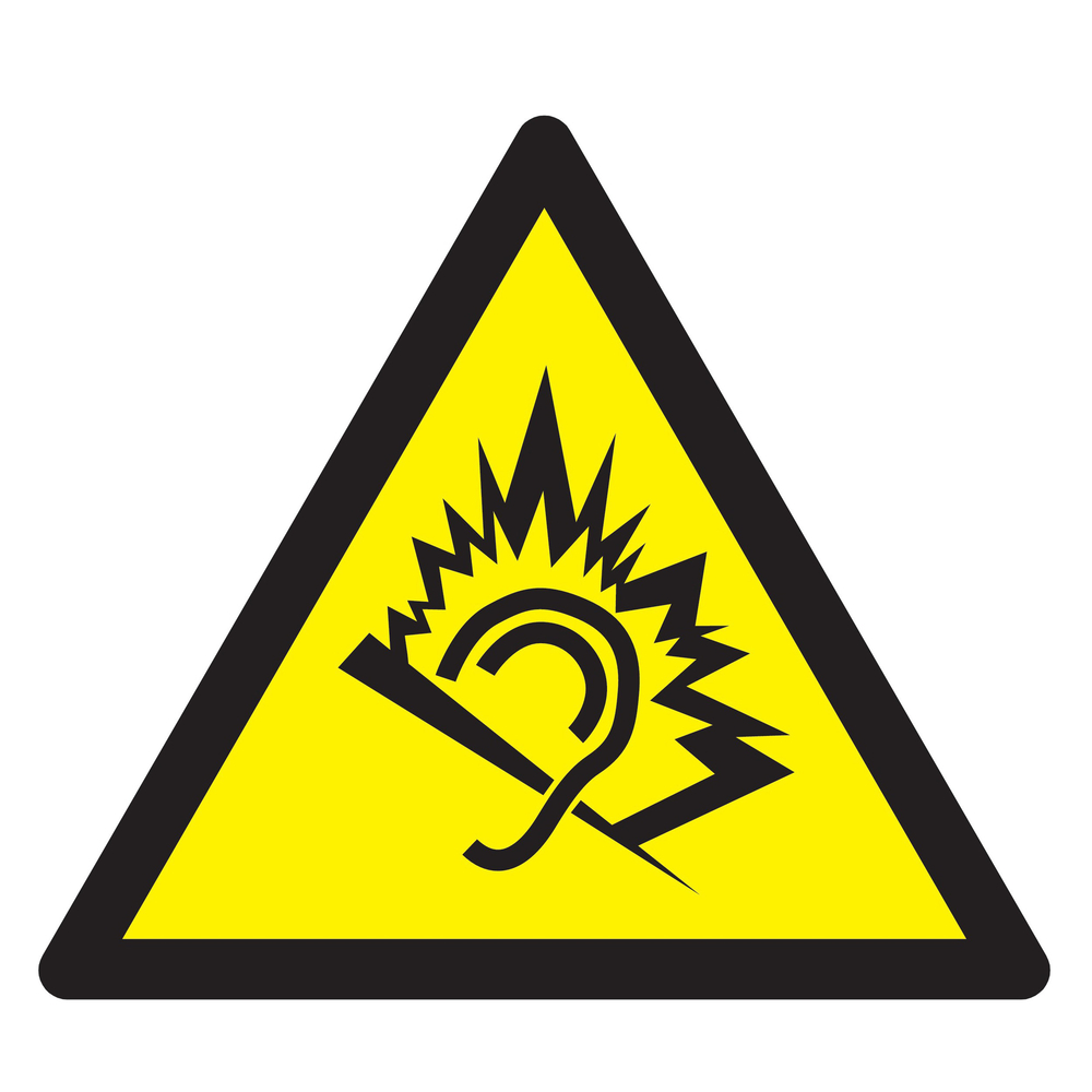 Panneau adhésif DANGER DU AU BRUIT 100X100X100MM TALIAPLAST - 729917