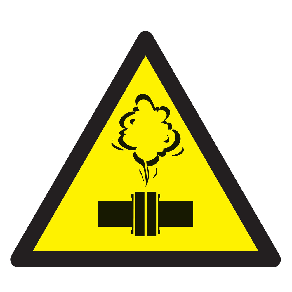 Panneau adhésif DANGER VAPEUR CHAUDE 100X100X100MM TALIAPLAST - 729919