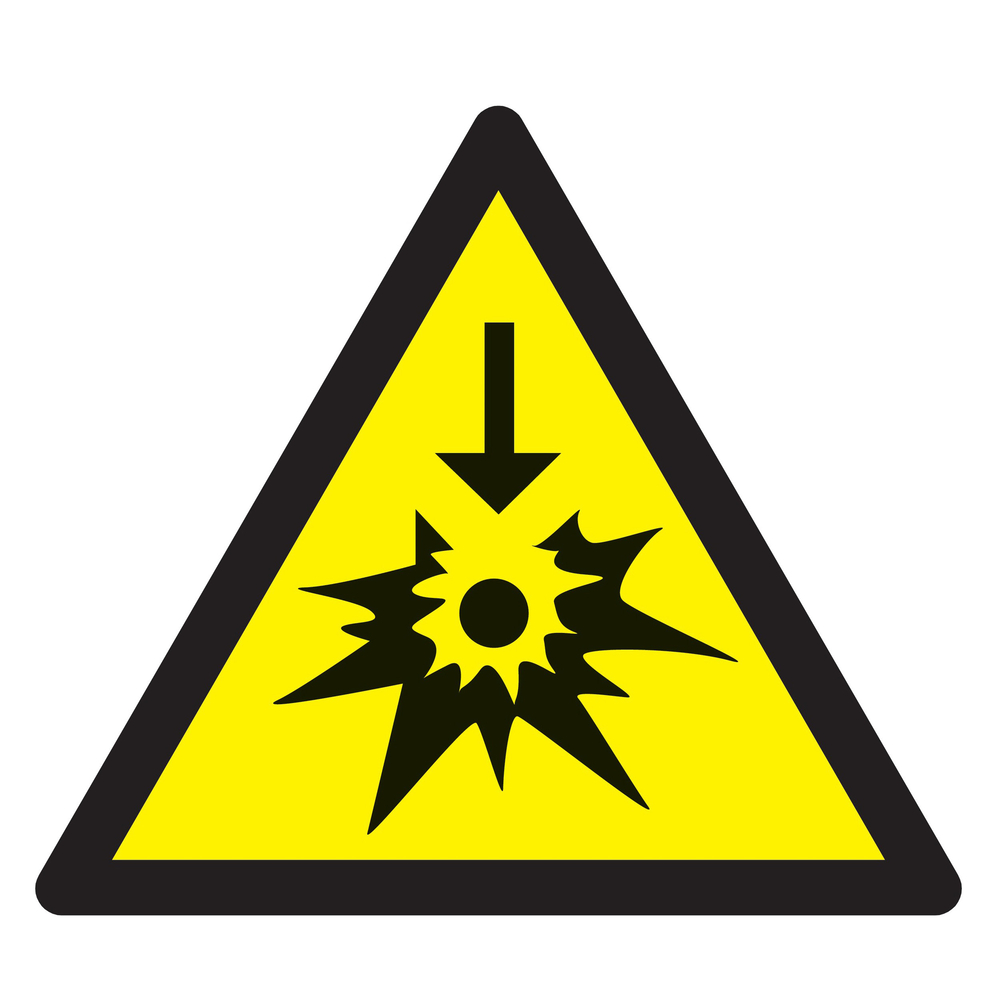 Danger sodium ou potassium 100x100x100mm TALIAPLAST - 729920
