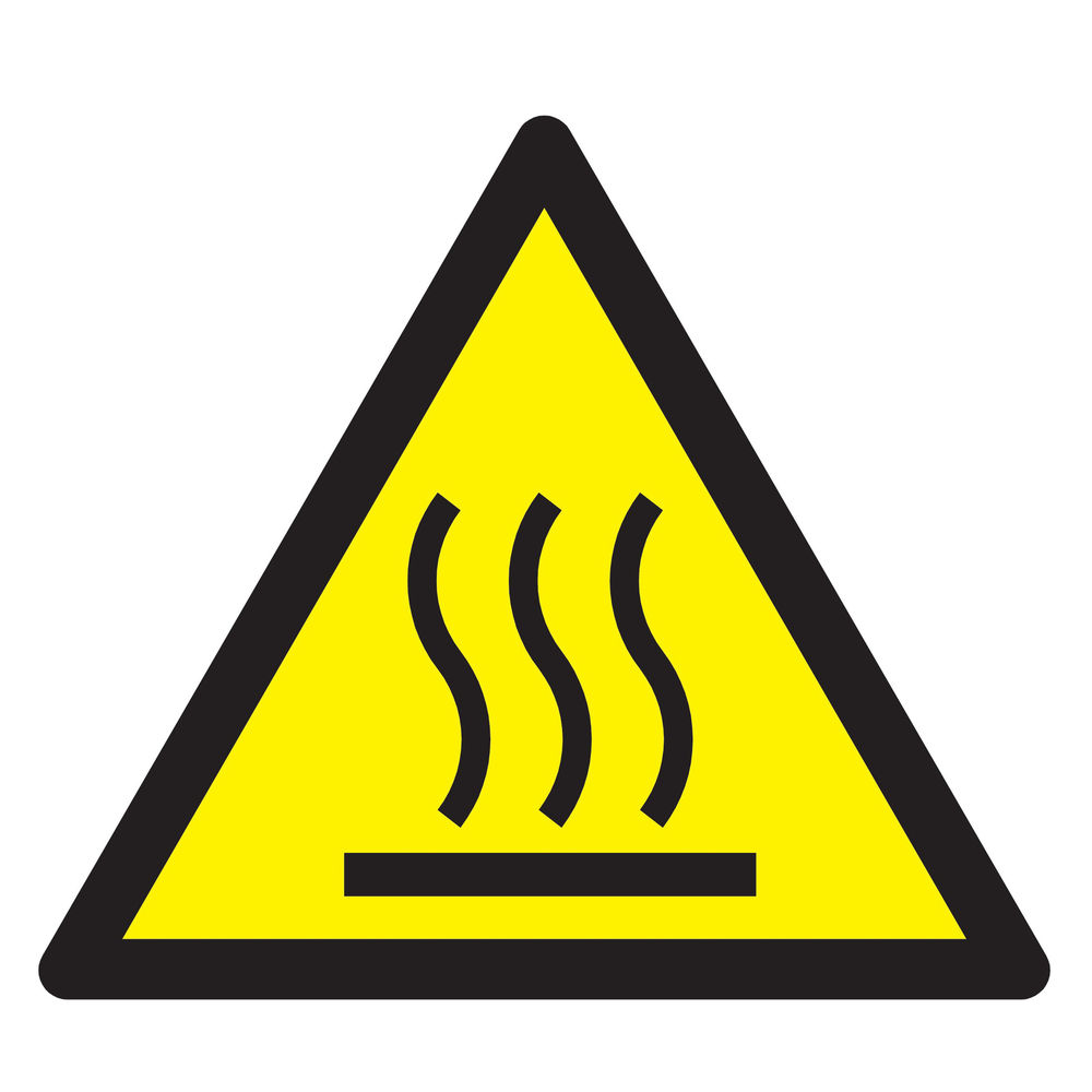 Panneau adhésif DANGER, SURFACE CHAUDE 100X100X100MM TALIAPLAST - 729924