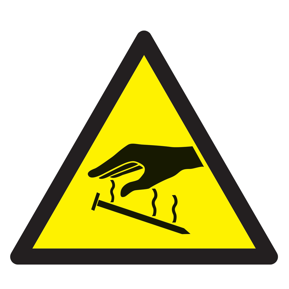 Panneau adhésif DANGER ELECTRICITE STATIQUE 100X100X100MM TALIAPLAST - 729926