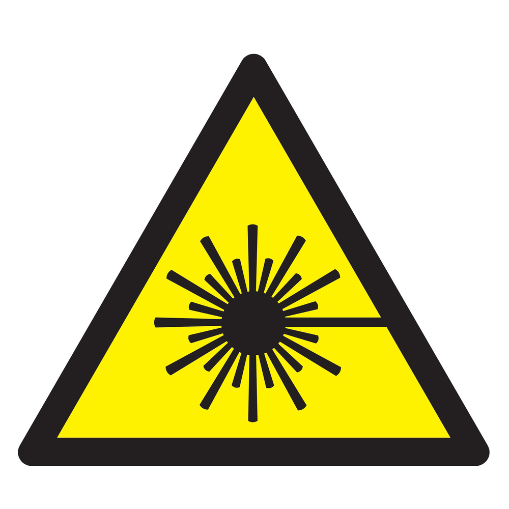 Panneau adhésif DANGER, RAYONNEMENT LASER 100X100X100MM TALIAPLAST - 729939