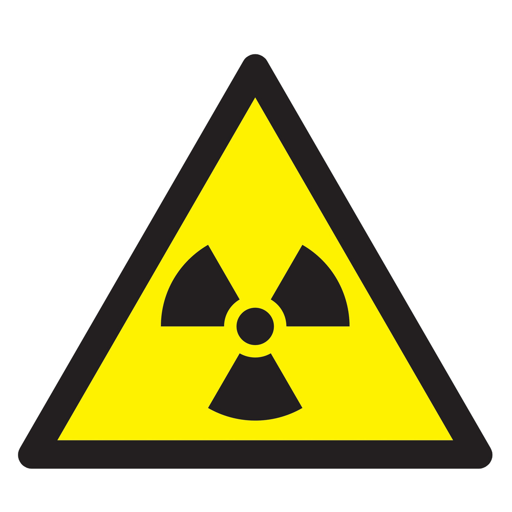 Panneau adhésif DANGER MAT. RADIOACTIVES//RAD° IONISANTES 100X100X100mm TALIAPLAST - 729948