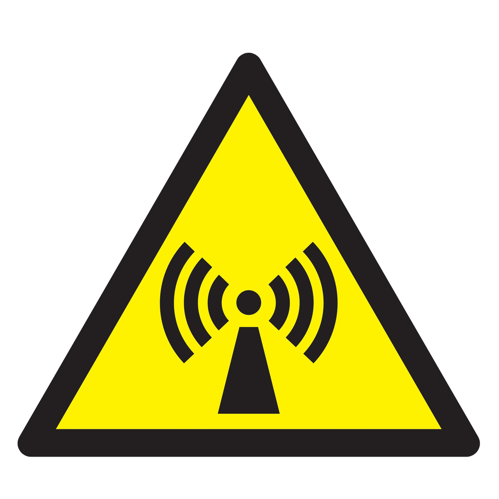 Panneau adhésif DANGER, RADIATIONS NON IONISANTES 100X100X100MM TALIAPLAST - 729949