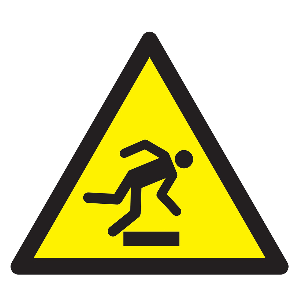 Panneau adhésif DANGER, TREBUCHEMENT 100X100X100MM TALIAPLAST - 729952