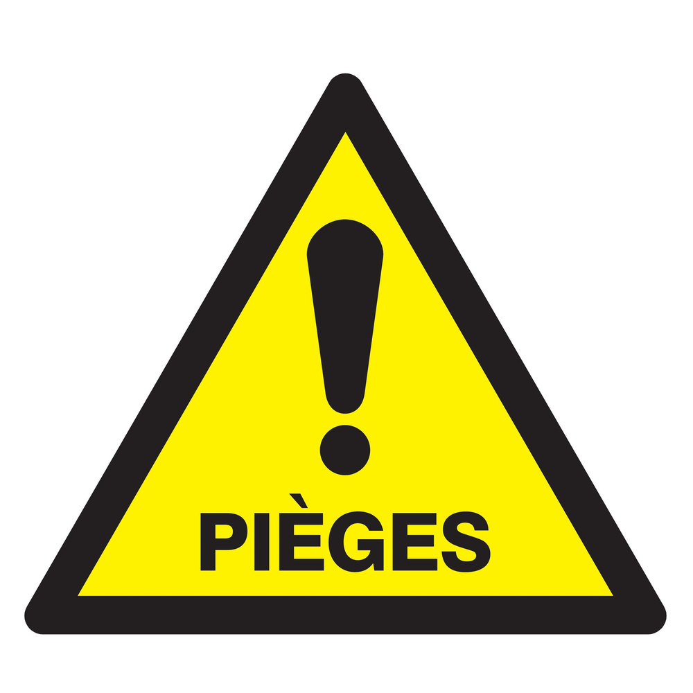 Danger pieges 100x100x100mm TALIAPLAST - 729957