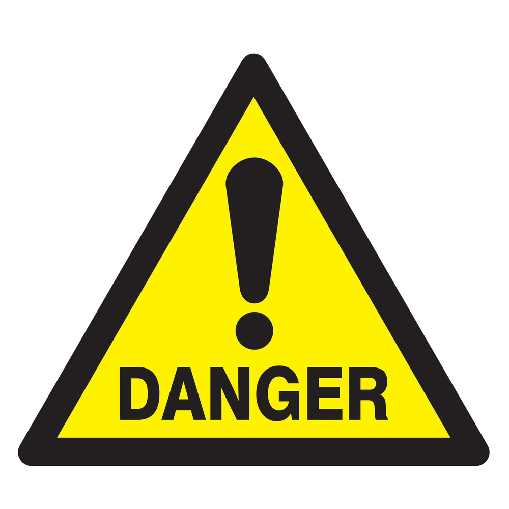 Panneau adhésif DANGER 100X100X100MM TALIAPLAST - 729959