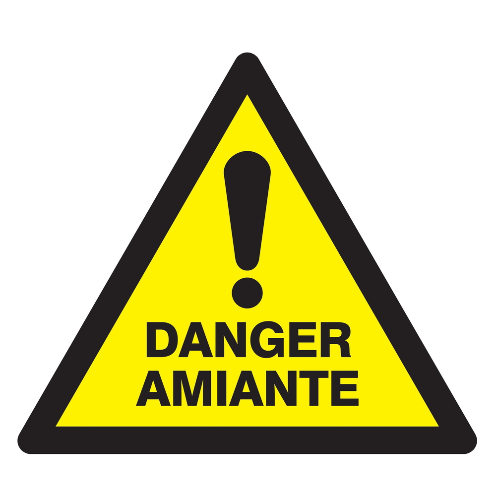 Panneau adhésif DANGER AMIANTE 100X100X100MM TALIAPLAST - 729960