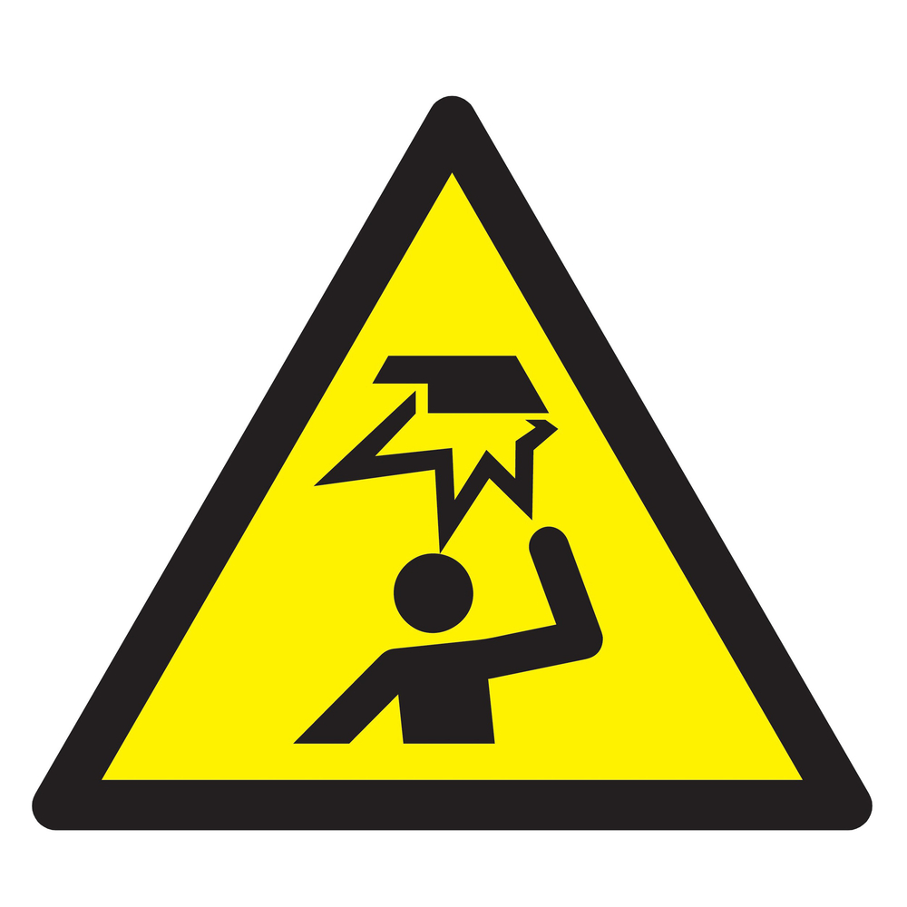 Panneau adhésif DANGER, OBSTACLE EN HAUTEUR 100X100X100MM TALIAPLAST - 729969