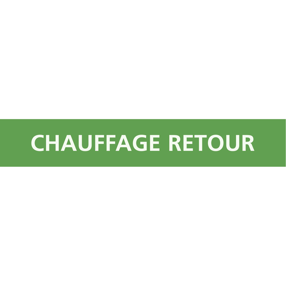 CHAUFFAGE RETOUR 312x52mm (10 ADHESIFS POUR TUYAUTERIE) TALIAPLAST - 730104