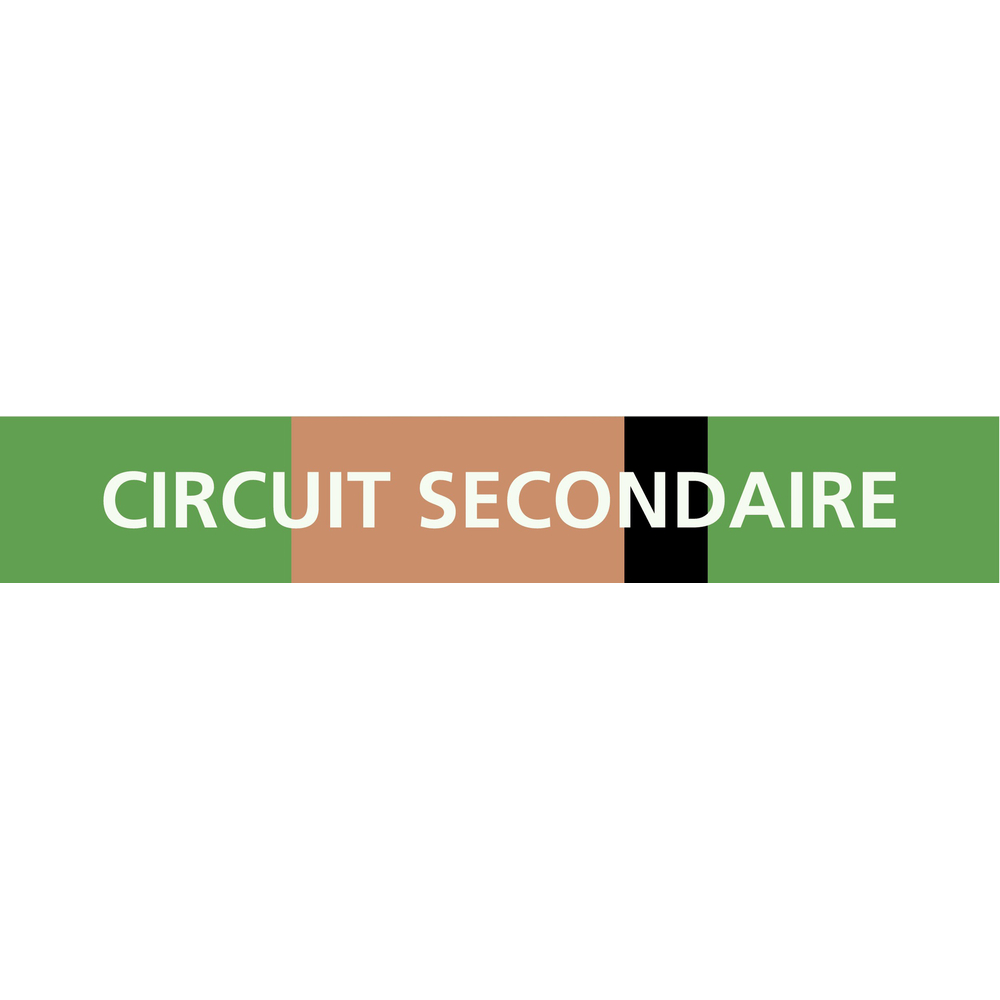 PANNEAU CIRCUIT SECONDAIRE 312X52MM (10 ADHESIFS TUYAUTERIE) TALIAPLAST - 730108