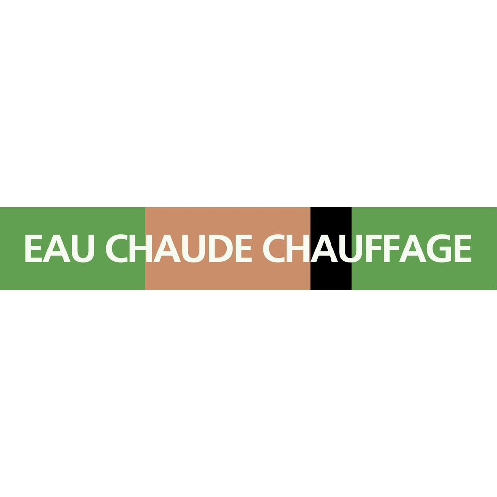 EAU CHAUDE CHAUFFAGE 312x52mm (10 ADHESIFS TUYAUTERIE) TALIAPLAST - 730124
