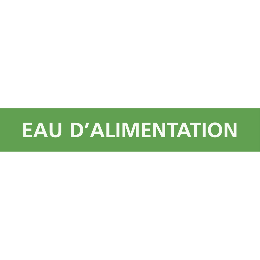 PANNEAU EAU D'ALIMENTATION 312X52MM (10 ADHESIFS TUYAUTERIE) TALIAPLAST - 730135