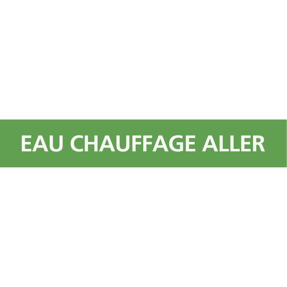 PANNEAU EAU CHAUFFAGE ALLER 312X52MM (10 ADHESIFS TUYAUTERIE) TALIAPLAST - 730136