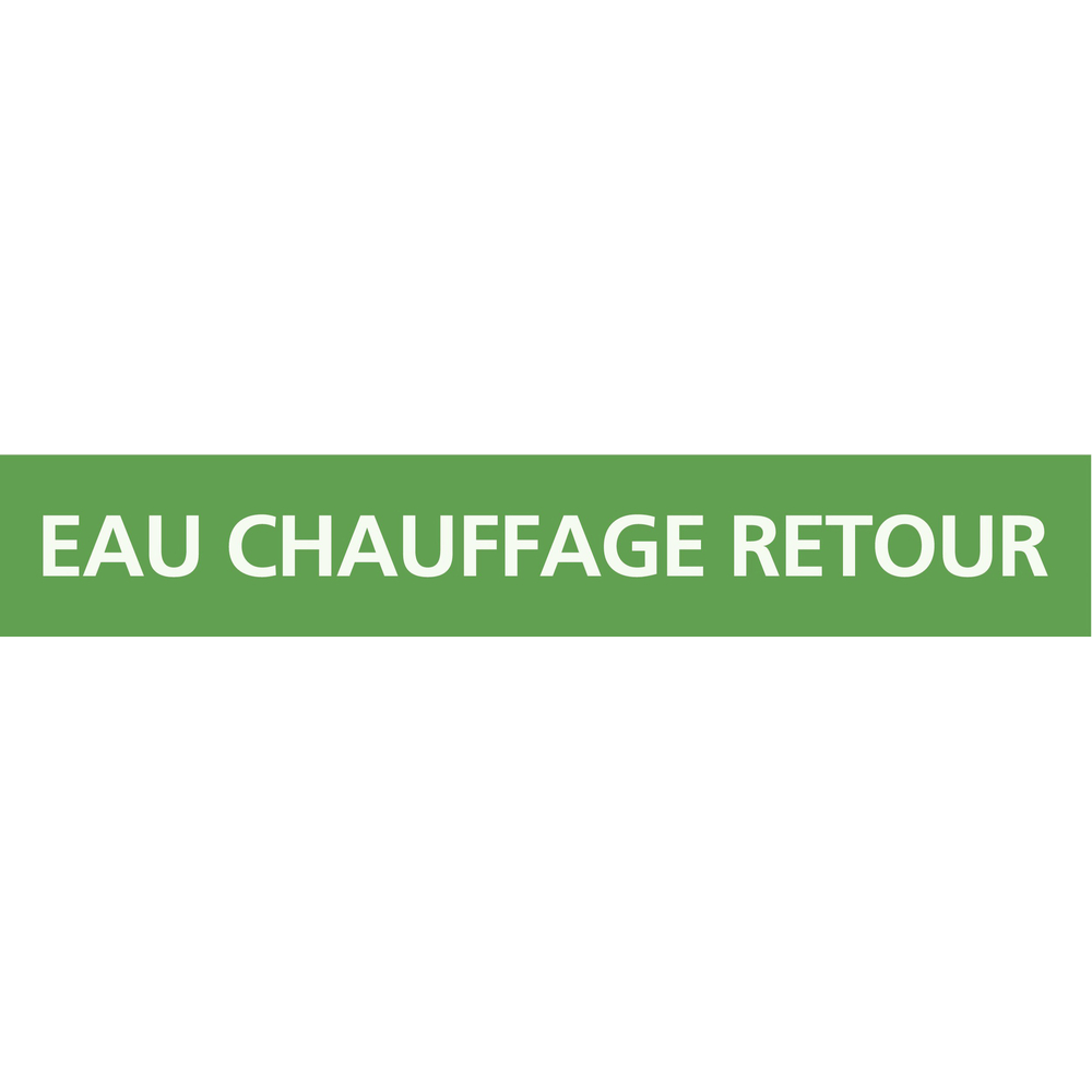 EAU CHAUFFAGE RETOUR 312x52mm (10 ADHESIFS TUYAUTERIE) TALIAPLAST - 730138