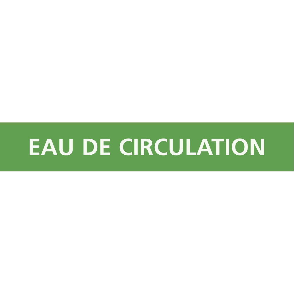 PANNEAU EAU DE CIRCULATION 312X52MM (10 ADHESIFS TUYAUTERIE) TALIAPLAST - 730140