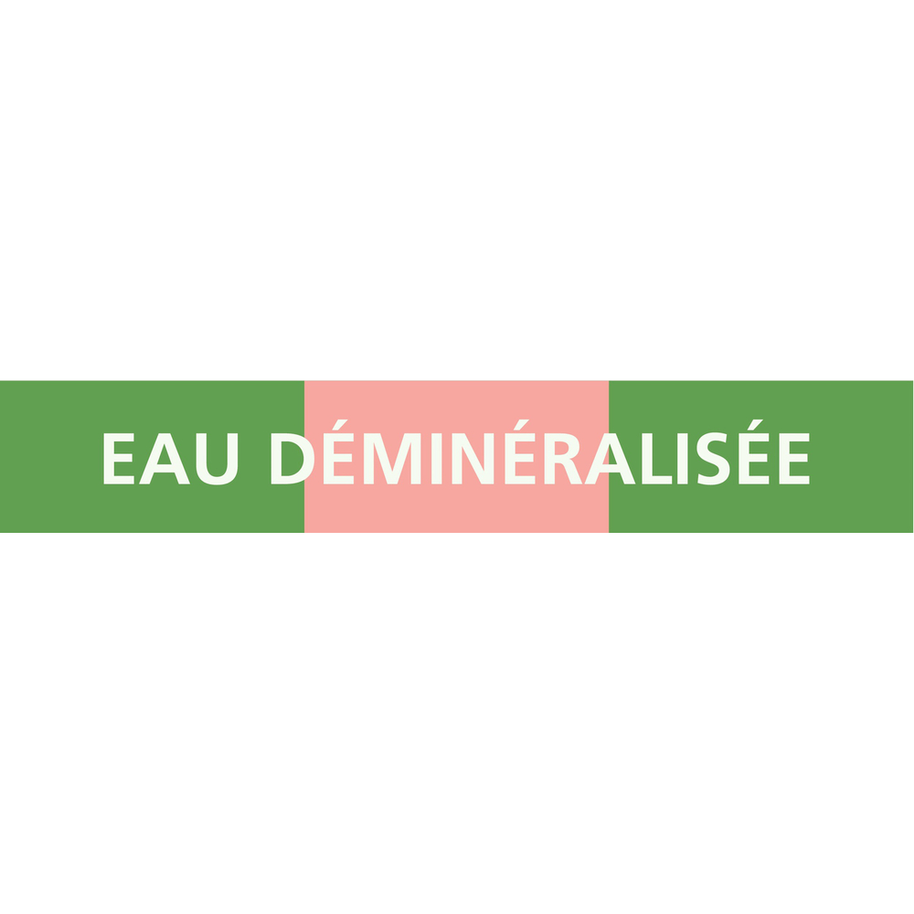 PANNEAU EAU DÉMINÉRALISÉE 312X52MM (10 ADHESIFS TUYAUTERIE) TALIAPLAST - 730156
