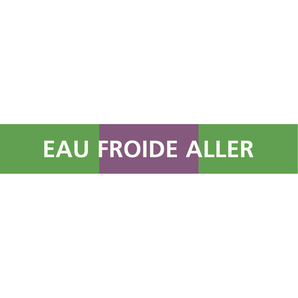 EAU FROIDE ALLER 312x52mm (10 ADHESIFS POUR TUYAUTERIE) TALIAPLAST - 730167