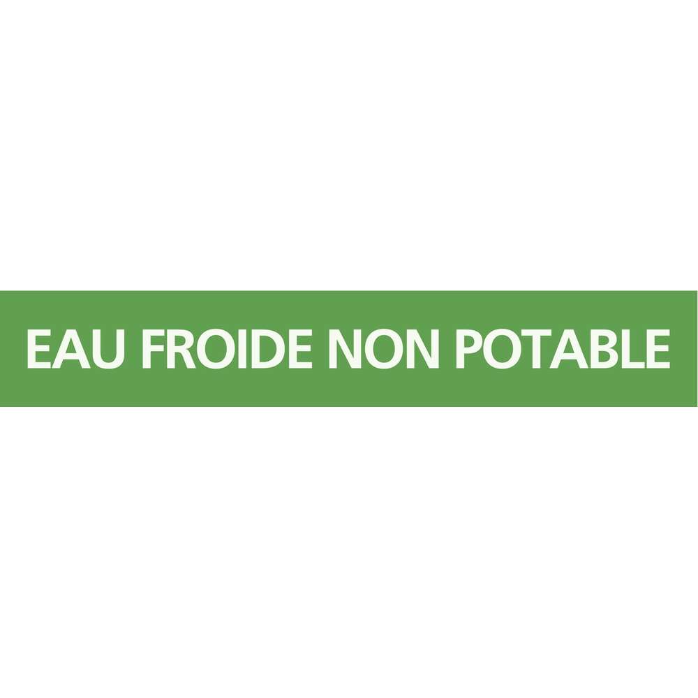 EAU FROIDE NON POTABLE 312x52mm (10 ADHES. TUYAUTERIE) TALIAPLAST - 730168